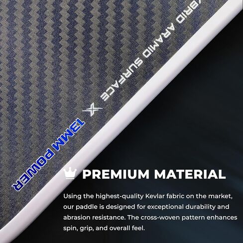 Pro Kevlar Pickleball Paddles ، USAPA المعتمد من مضرب Pickleball Thermoformed ، سطح Kevlar و Carbon Fiber ، طاقة 13 ملم والتحكم 16 مم in Saudi Arabia