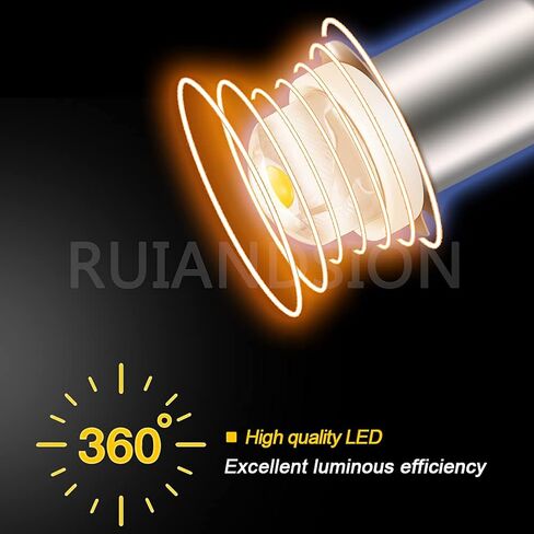 Ruiandsion 2pcs P13.5S LED Bulb 3-18V COB 0.5W 3V 4.5V 6V 9V 18V Upgrade for Flashlight Torch Work Lights,White in Saudi Arabia
