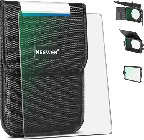 NEEWER 1/4 Black Diffusion Mist Dreamy Effect 4"x5.65" Cinema Square Filter (Rectangular) with HD Optical Glass Compatible with Tilta Compatible with SmallRig Matte Box for Cinematic Photo Videography in Kuwait
