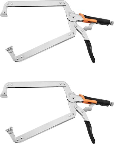 11-Inch C-Clamp Locking Pliers,Heavy Duty Vise Grip Locking Pliers With Swivel Tips for Woodworking,Welding,Home(2 Pack) in Saudi Arabia