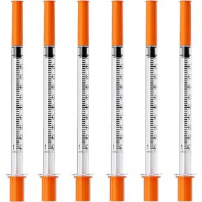 U-100 1mL/cc Lab Syringes with 30G 1/2" (12.7mm) Needle Individually Wrapped, Pack of 100 in Kuwait