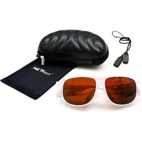 نظارات أمان الليزر OD5+ 190-540NM و 800-1700NM-YAG ، Blue ، Laser Green و UV Light Eye Protection Goggles لـ 405nm ، 445nm ، 450nm ، 532nm ، 808nm ، 980nm ، 1064nm ، 1080nm ، mcwlas in Kuwait