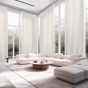 Sedona Blackout Luxury Linen Curtains with Lining for Living Room Bedroom Window Drapes Thermal Insulated Room Darkening Curtains (50x84 inches) 2 Panel