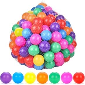 كرات حفرة الكرة 170 Count ، 2.2in BPA Crush Proof Plastic Balls مع حقيبة تخزين ، كرات تشغيل مشرقة للأطفال الصغار ، حمام السباحة للأطفال ، Playpen ، Play Tent (Purple ، 170)