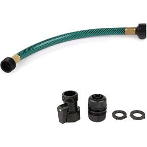 Garden Hose Leakproof for Gardener: 1/2" PVC Water Hoses with GHT Fittings - 4 FT No Kink and Flexible for Outdoor