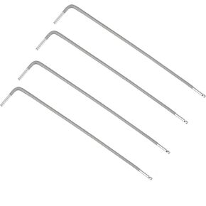 uxcell 3mm Ball End Hex Key Wrench, L Shaped Long Arm S2 Steel Repairing Tool 4 Pcs