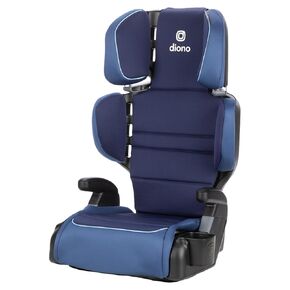 Diono Connect3 R 2-in-1 High Back Booster, Slim Fit 3-Across in Many Mid-Sized Sedans and SUVs, for Children from 40-120 lbs., Lightweight with Cupholder, Black Storm