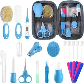 Baby Healthcare and Grooming Kit for Newborn Kids, 25PCS Upgraded Safety Baby Care Kit, Newborn Nursery Health Care Set, Baby Care Products
