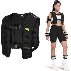 Weighted Vest for Women Men BeatBoost 20 lb Weight Vest with Ironsand for Walking Strength Training Running Workout in Kuwait