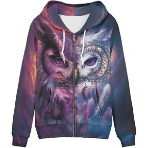 WELLFLYHOM Women Y2K Hoodie Zip Up Sweatshirt Vintage Jackets Hooded Cardigan