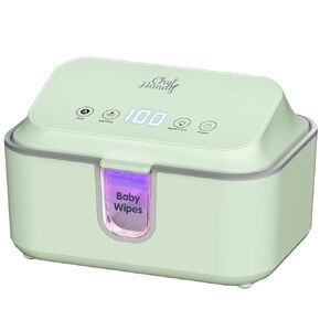 Chefhandy Wipe Warmer, Baby Wipe Warmer with UV Sanitizer, Diaper Wipe Warmer, Wet Wipes Dispenser with 3 Heating Modes, Night Light, Large Capacity, and One-Handed Operation (White)
