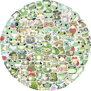 Cartoon Fruits Stickers Pack, 100PCs Cute Vegetables Stickers, Vinyl Decals, Delicate Gift & Party Favor Stickers for Hydro Flask, Laptop, Water Bottle, Stickers for Kids(FruitsVegetables100)