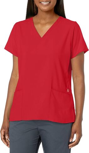 Wonderwink Womens Womens Womens V-Neck Top Scrubs Shirt ، Royal ، 5-X-Large US in Kuwait
