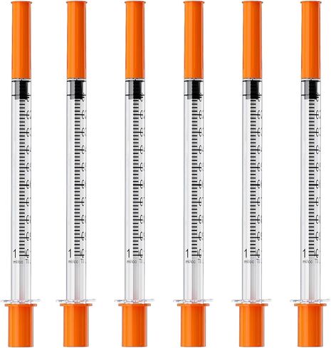 U-100 1mL/cc Lab Syringes with 30G 1/2" (12.7mm) Needle Individually Wrapped, Pack of 100 in Kuwait
