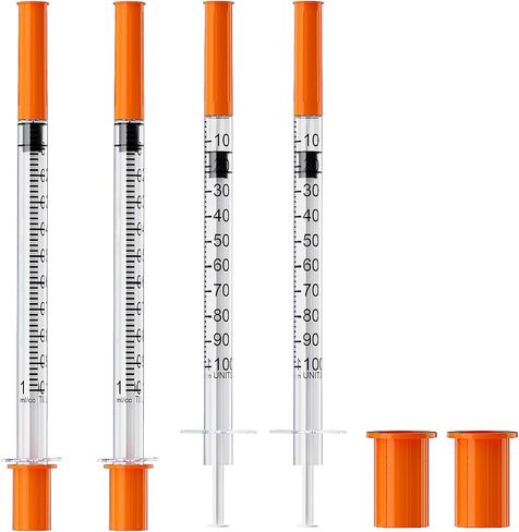U-100 1mL/cc Lab Syringes with 30G 1/2" (12.7mm) Needle Individually Wrapped, Pack of 100 in Saudi Arabia