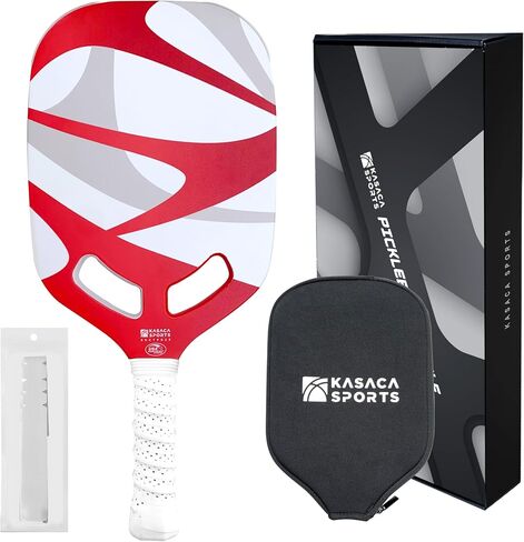 Premium Pickleball Paddle 3K + T700 Carbon Fiber, 16mm Thickness, Air Open Throat, Enhanced Spin & Control, Edgeless Design, Durable & USAPA Approved in Saudi Arabia