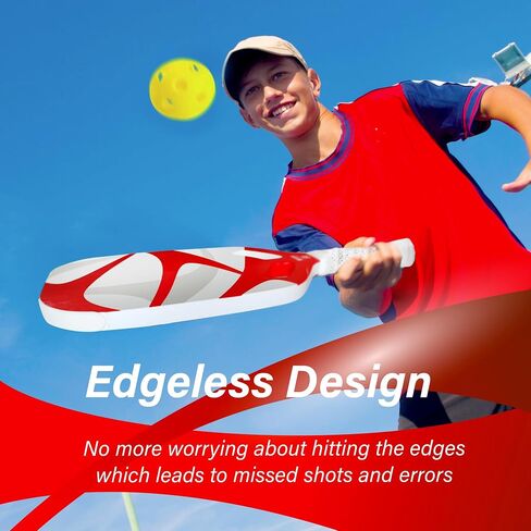 Premium Pickleball Paddle 3K + T700 Carbon Fiber, 16mm Thickness, Air Open Throat, Enhanced Spin & Control, Edgeless Design, Durable & USAPA Approved in Saudi Arabia