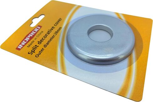 Wall Flange Pipe Cover 1.1 Inch, Fit 1.1" Outer Diameter Plumbing Pipe Tube, ABS Escutcheon Collar Pipe Cover Radiator, White Wall Flange Pipe Cover Split Decoration - 1 Pack (28mm) in Saudi Arabia