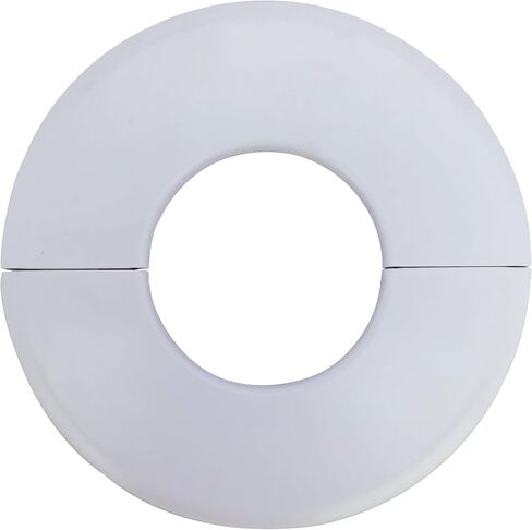 Wall Flange Pipe Cover 1.1 Inch, Fit 1.1" Outer Diameter Plumbing Pipe Tube, ABS Escutcheon Collar Pipe Cover Radiator, White Wall Flange Pipe Cover Split Decoration - 1 Pack (28mm) in Saudi Arabia