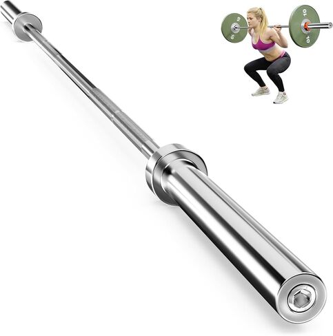 4ft EZ Curl Bar, Heavy-Duty Curling Bar Olympic Barbell for Strength Training, 400LB Load Capacity, Arm Muscle Workouts Bar, Compatible with 2-Inch Weight Plates, Black, Ideal for Home and Gym in Saudi Arabia