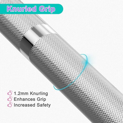 4ft EZ Curl Bar, Heavy-Duty Curling Bar Olympic Barbell for Strength Training, 400LB Load Capacity, Arm Muscle Workouts Bar, Compatible with 2-Inch Weight Plates, Black, Ideal for Home and Gym in Saudi Arabia
