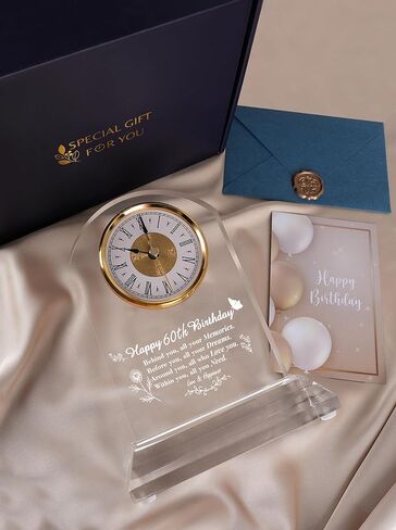 70th Birthday Gift Quartz Desk Clock – Elegant Home Blessing Decoration for Parents, Grandparents, Friends, Mom, Dad, Happy 70 Years Birthday Decoration for Women Men in Kuwait