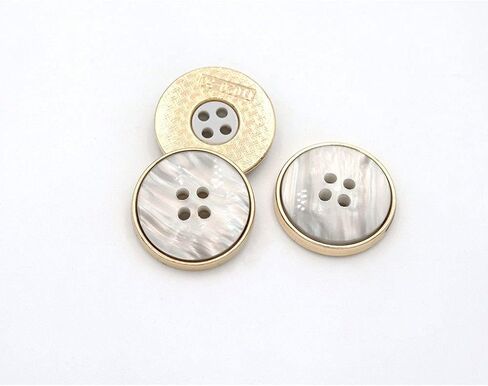 5 Pcs Metal Coat Buttons Round Button for DIY Sewing Tailor Crafts Coats Clothes(B#15,25mm) in Kuwait