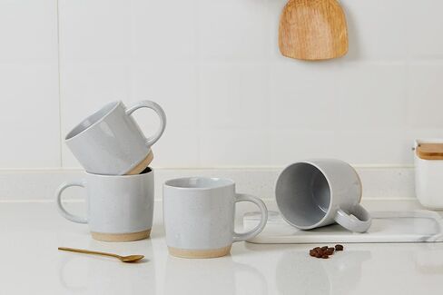 famiware Coffee Mugs for 4, 12 oz Mug Set, Dringking Cup with Handle for Coffee, Tea, Cocoa, Milk, Milkyway serise, Multi-color in Saudi Arabia