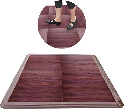 Dance Floor Tiles, Interlocking Dance Floor Tiles for Ballet, Tap, Jazz, and Irish Dance | Portable Dance Floor Tiles for Indoor Dance Flooring in Kuwait