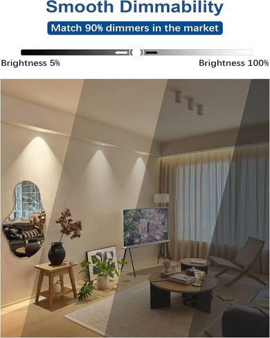 مصباح LED GU10 القابل للضوء ، 5W 50W مكافئ ، أبيض محايد ، قاعدة قياسية ، حزمة من 6 - بديل مثالي للإضاءة المريحة والمسار. in Saudi Arabia