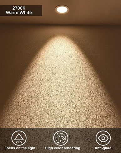 مصباح LED GU10 القابل للضوء ، 5W 50W مكافئ ، أبيض محايد ، قاعدة قياسية ، حزمة من 6 - بديل مثالي للإضاءة المريحة والمسار. in Saudi Arabia