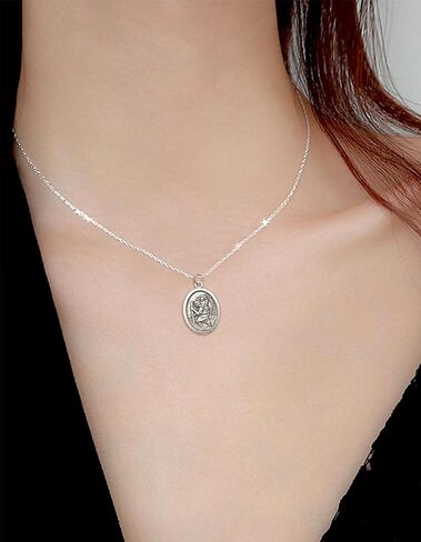 12 PCS ST Michael/St Christopher Medal/Cross/Pardon Cross/Saint Therese of Lisieux Medal Pendant for Women Necklace & Rosary Necklace in Kuwait