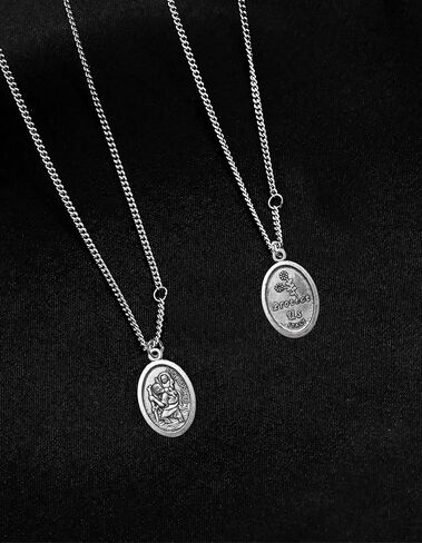 12 PCS ST Michael/St Christopher Medal/Cross/Pardon Cross/Saint Therese of Lisieux Medal Pendant for Women Necklace & Rosary Necklace in Kuwait