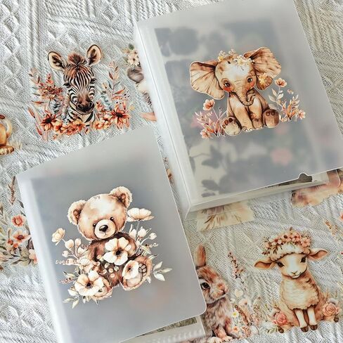 Rub on Transfers for Crafts 3 x 3 Inch Watercolor Boho Transfer Stickers for DIY Mug Thermos Cup (Animals) in Saudi Arabia