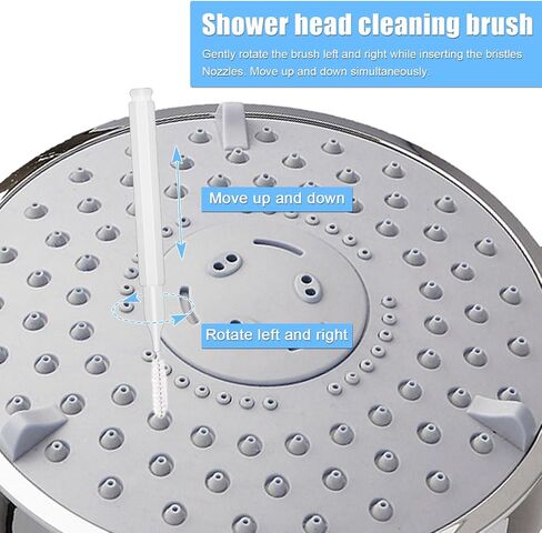 10pcs Shower Head Cleaners, with 10pcs Needle Picks Anti-Clogging Shower Head Cleaning Brush Tiny Crevice Cleaner Tool for Small Holes Gaps Nozzle Window Slot Household Bathroom (Rose Red) in Saudi Arabia