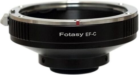 Fotasy 16mm Prime Black C Mount & Nikon F Lens Adapter, Manual Focus, No Electrical Contacts, Compatible with CCTV, Microscope Cameras & Cine Movie Making System in Kuwait