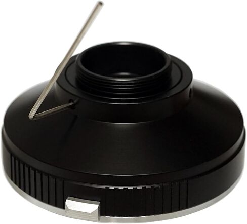 Fotasy 16mm Prime Black C Mount & Nikon F Lens Adapter, Manual Focus, No Electrical Contacts, Compatible with CCTV, Microscope Cameras & Cine Movie Making System in Kuwait