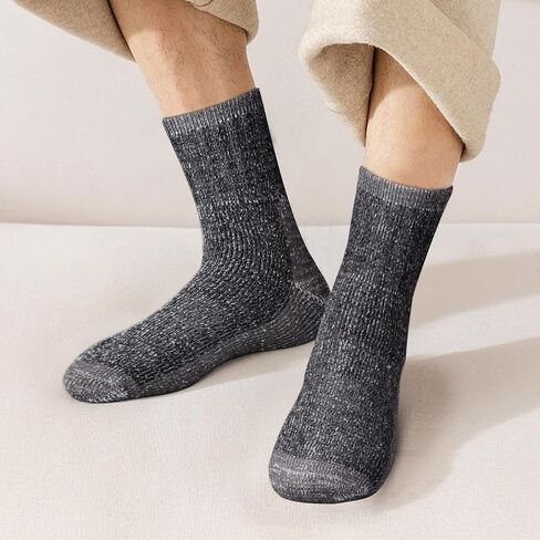 Womens Merino Wool Socks Comfort Cozy Fleece Thermal Warm Socks Padded Winter Work Boot Socks For Women, 2 Pairs in Kuwait
