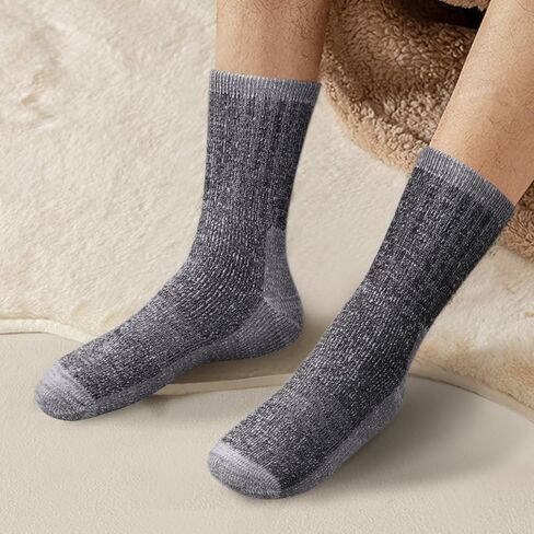 Womens Merino Wool Socks Comfort Cozy Fleece Thermal Warm Socks Padded Winter Work Boot Socks For Women, 2 Pairs in Kuwait