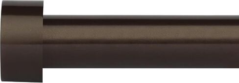 Curtain Rods for Windows 18 to 88 Inches Adjustable Length, 1 Inch Diameter, with Aluminium Finials, Black in Saudi Arabia