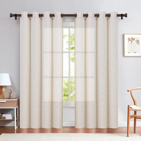 Curtain Rods for Windows 18 to 88 Inches Adjustable Length, 1 Inch Diameter, with Aluminium Finials, Black in Saudi Arabia