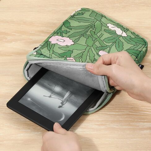 Dadanism 6-7 Inch Universal Padded Sleeve for eReader, Leopard | Protective Carrying Case Fits 7" Paperwhite/Colorsoft Signature Edition eReader, 6" Kobo Clara BW/Colour,7" Kobo Libra Colour in Kuwait