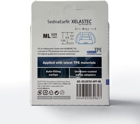 AZLA SednaEarfit XELASTEC for Airpods Pro 2nd & 1st Gen / 2 Pairs (Size S) in Saudi Arabia