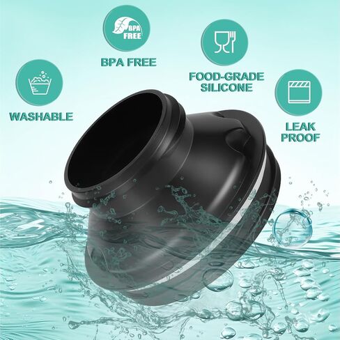 محول زجاجة 2pcs لكأس ستانلي 40 أوقية إلى Cirkul ، إكسسوارات محول غطاء الغطاء ، محول Cirkul Stanley BPA المجاني ، سيليكون من الدرجة الغذائية يناسب زجاجات ماء ستانلي (أبيض) in Saudi Arabia