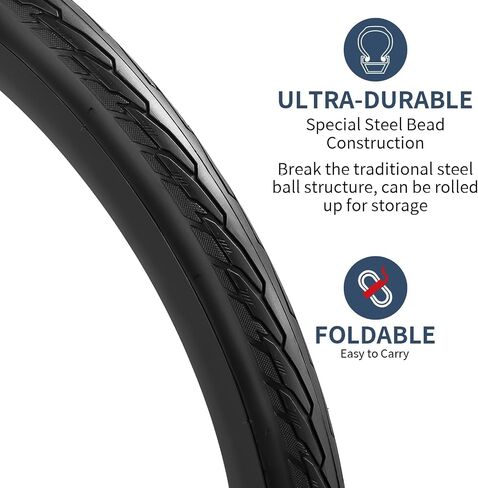 YUNSCM 2-PCS 700C Bike Tires 700x38C/40-622 and 700C Bike Tubes Schrader Valve with 2 Rim Strips Compatible with 700x36C 700x37C 700 x 38C 700x39C 700x40C Bike Bicycle Tires and Tubes (Y-924) in Saudi Arabia