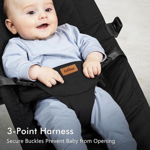 Baby Bouncer Chair - Comfortable Support for Your Little One's Blissful Moments (Net, Black) in Saudi Arabia