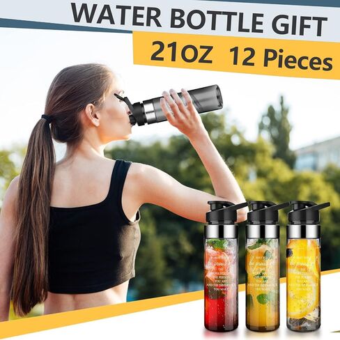 Dandat 6 Pcs 21oz Team Water Bottle Bulk Employee Appreciation Gifts Bulk Water Bottle May You Be Proud Sign Gift for Coach Athlete Team Portable Sports Supplies(White) in Kuwait