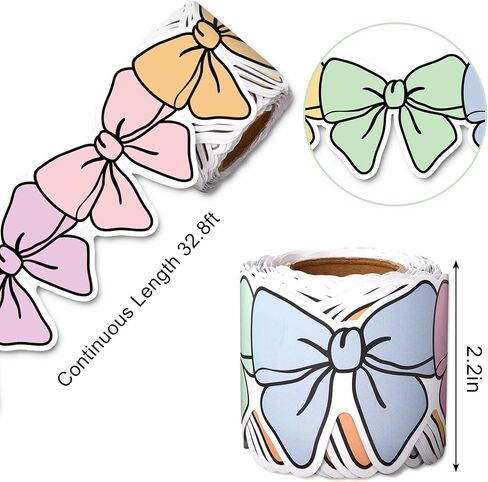 Whaline 32.8ft Colorful Bow Bulletin Board Border Hippie Boho Color Bow Die-Cut Border Trim for Chalkboard Wall Decoration in Saudi Arabia