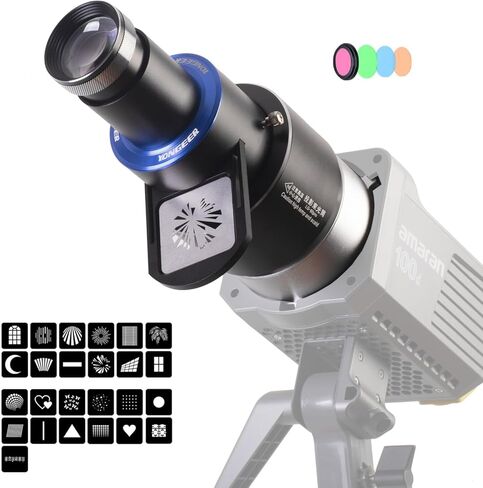 CX100 Mini Optical Snoot Gobos for Pocket COB Light, Spotlight Attachment Shape Light Compatible with ZHIYUN Molus X100/X60/G60,CX100,GodoxG ML100BI,ML60IIBi,ML30, ML30Bi,ML60 in Saudi Arabia