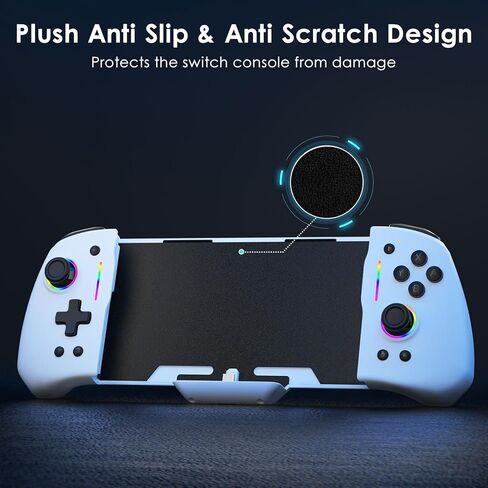 Switch Controller for Nintendo Switch/Switch OLED, One-Piece Split Pad Switch pro controller for Switch Joycons Handheld Controller with 8 Colors Lights in Saudi Arabia
